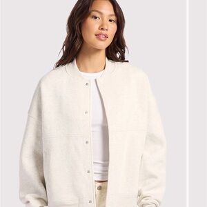 Nuuds Women's Off-White Bomber Jacket